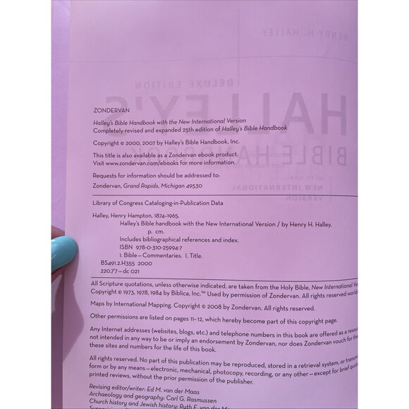 Halley's Bible Handbook, Deluxe Edition: Completely Revised and Expanded Edition - Picture 2 of 9